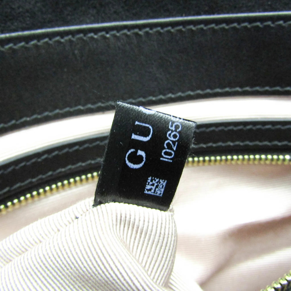 GUCCI Authentic Black Leather Shoulder Bag - Picture 14 of 14